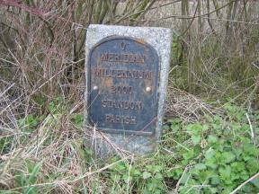 Greenwich Meridian Marker; England; Hertfordshire; Nr Barwick